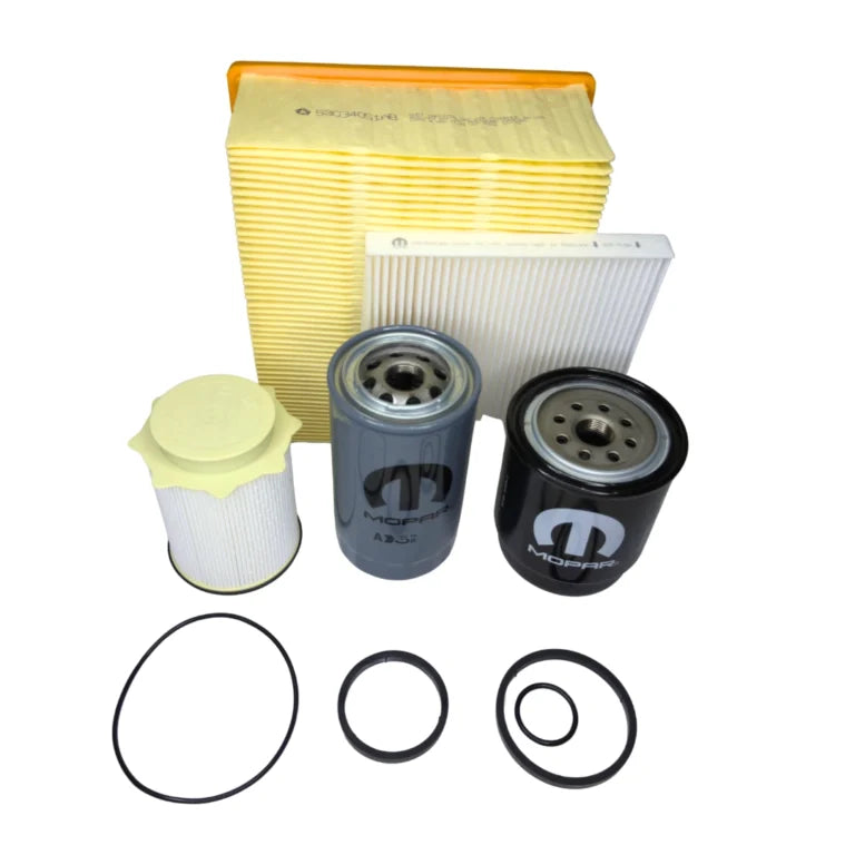 Mopar Complete Filter Service Kit for 2013–2018 Ram 6.7L Cummins | Oil, Dual Fuel, Engine Air & Cabin Filters with Seals