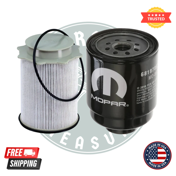 Mopar Oil Fuel Filter Set 68197867AB, 68157291AA (MO-867, MO-291) 6.7L Cummins for 2013-2018 Dodge Ram 2500-5500